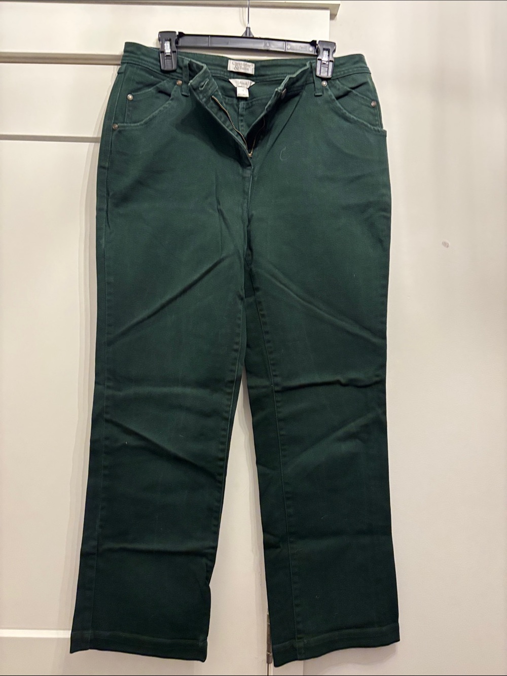 Christopher & Banks Forest Green Straight Leg Jeans